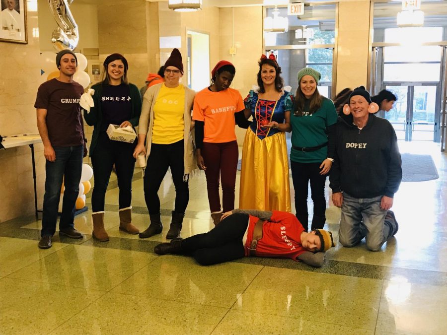 Snow White and the 7 Dwarves - Mr. Romano, Ms. Buchanan, Mrs. Ontiveros, Ms. Brown, Mrs Mansi, Mrs. Correale, Mr. Heiss, and Ms. Kallin