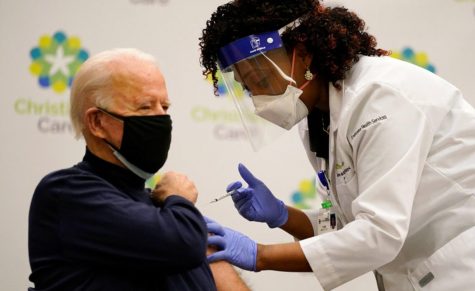 President Joe Biden receiving his second dose of the COVID-19 vaccination on December 21, 2020.